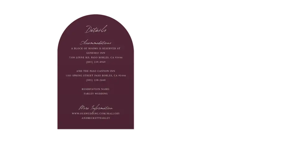 Wedding Invitation Shapes
