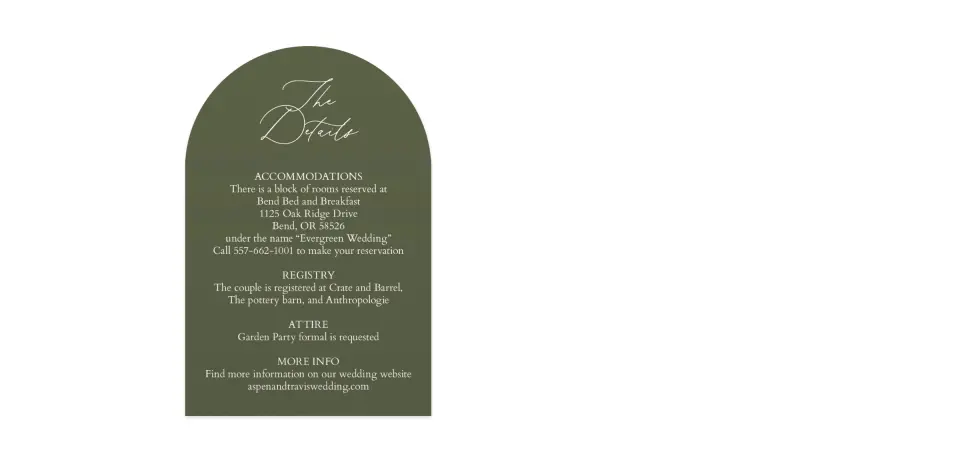 Wedding Invitation Shapes