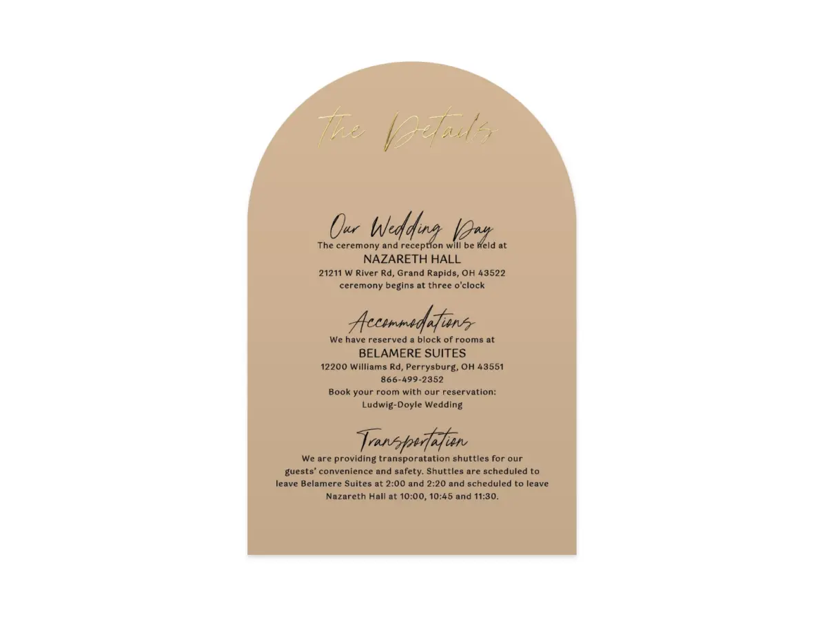 Wedding Invitation Shapes
