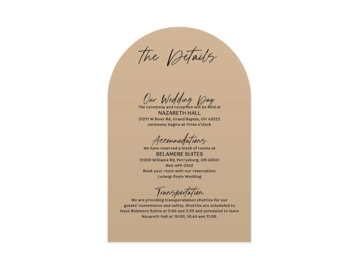 Wedding Invitation Shapes