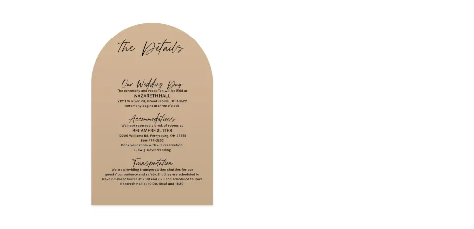 Wedding Invitation Shapes