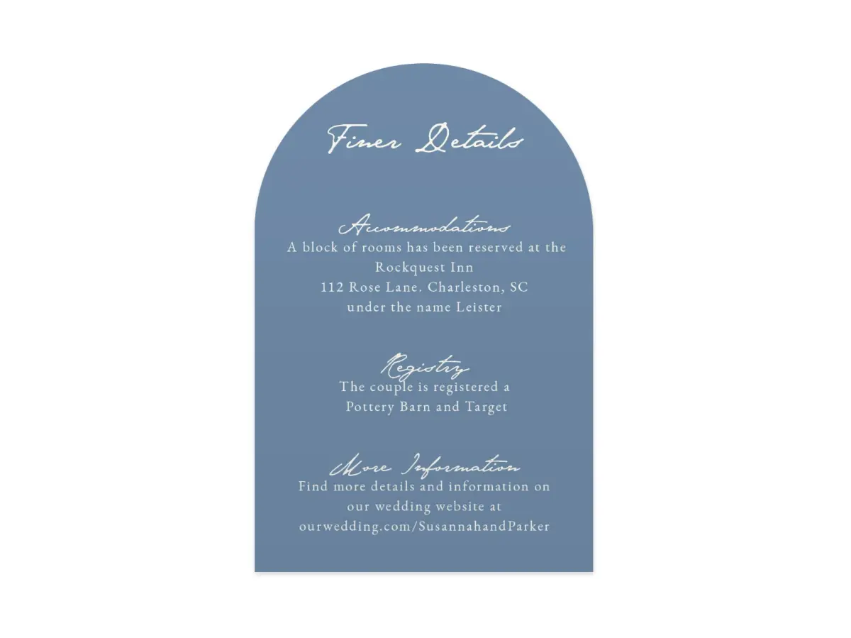 Wedding Invitation Shapes