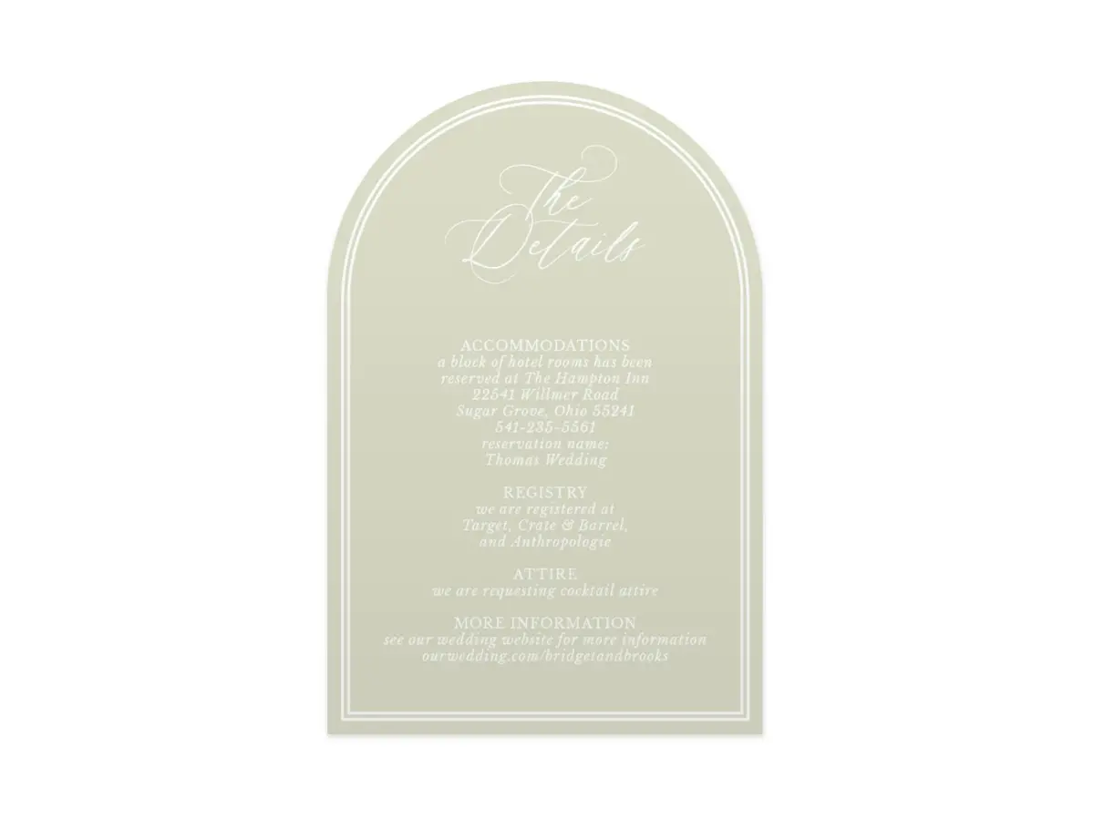 Wedding Invitation Shapes