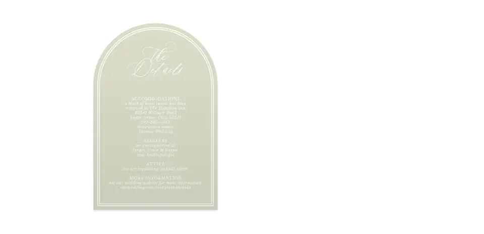 Wedding Invitation Shapes