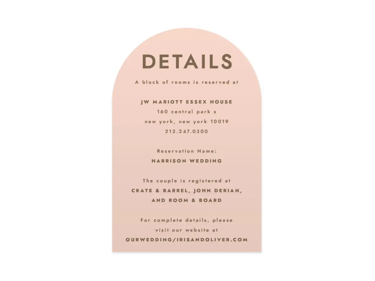 Wedding Invitation Shapes