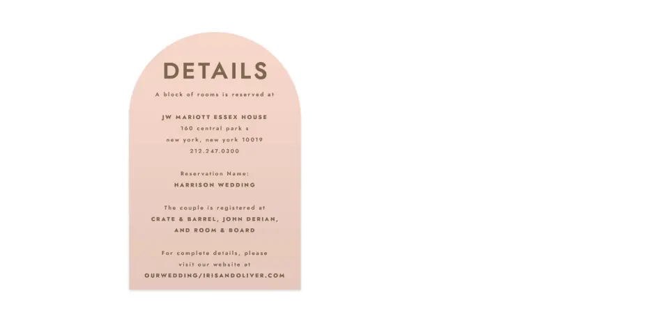 Wedding Invitation Shapes
