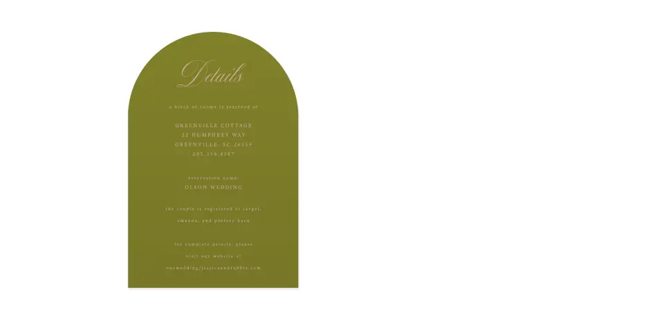 Wedding Invitation Shapes