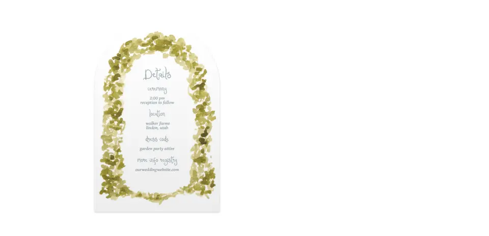 Wedding Invitation Shapes