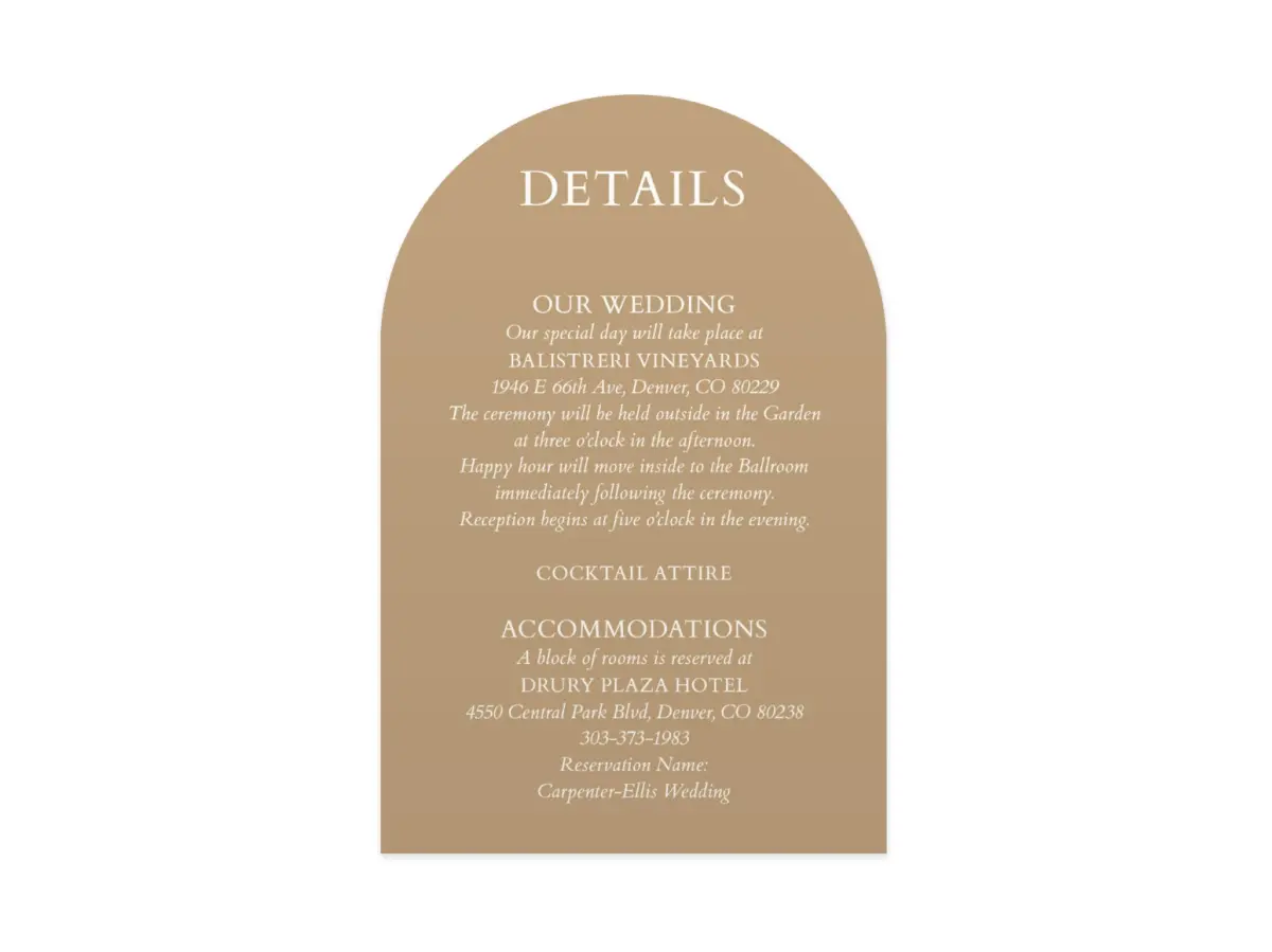 Wedding Invitation Shapes