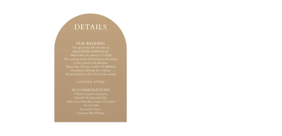 Wedding Invitation Shapes
