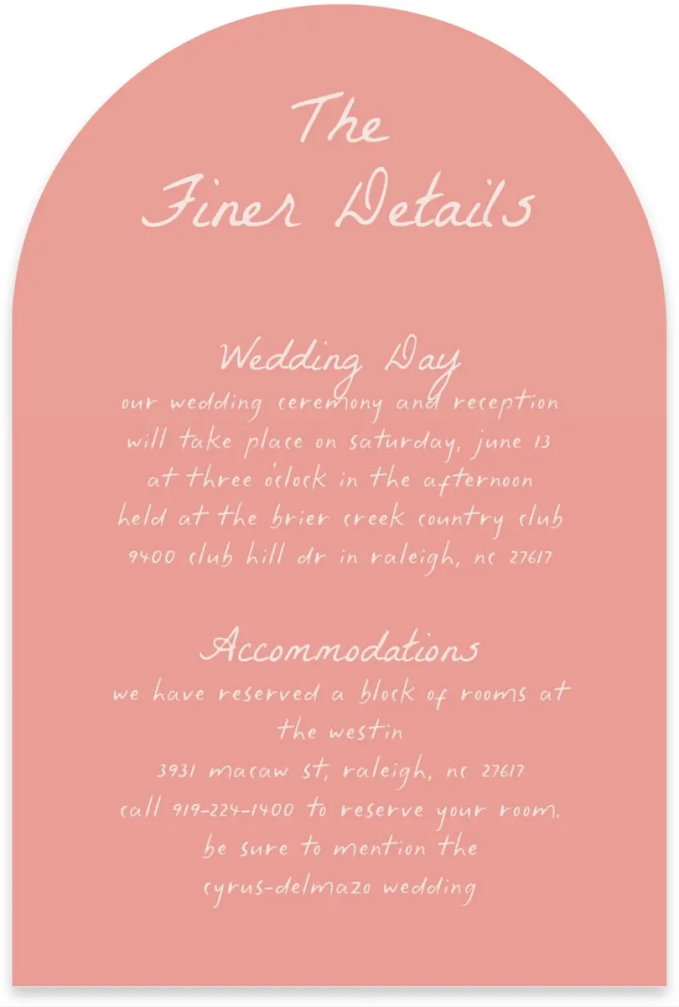 This is a 4" x 6" Wedding Invitation Enclosure Card called Maritime Vows printed in full color on Luxe Satin paper