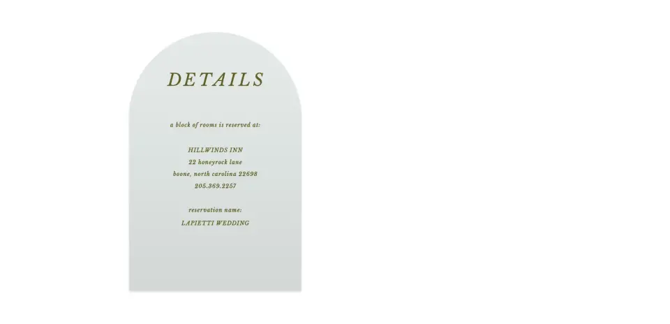 Wedding Invitation Shapes