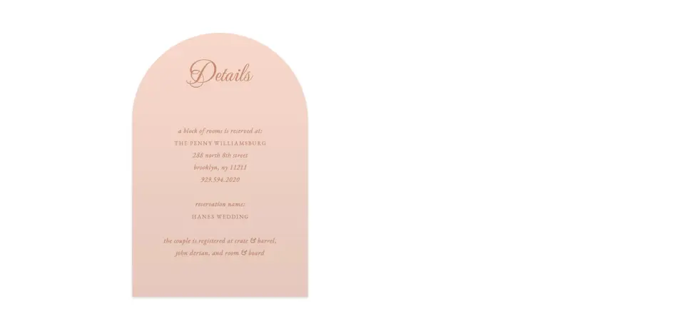 Wedding Invitation Shapes