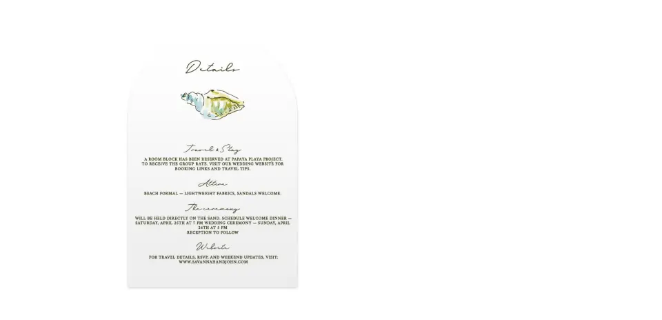 Wedding Invitation Shapes