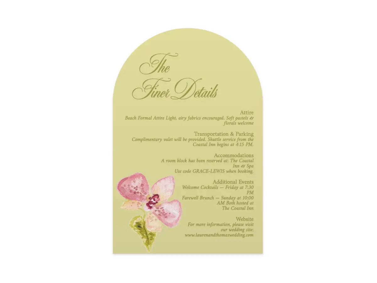 Wedding Invitation Shapes
