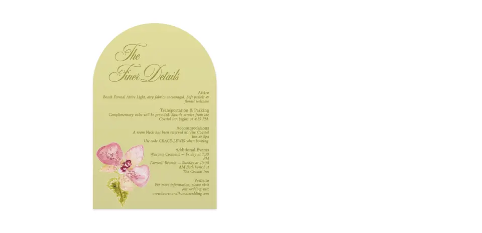 Wedding Invitation Shapes