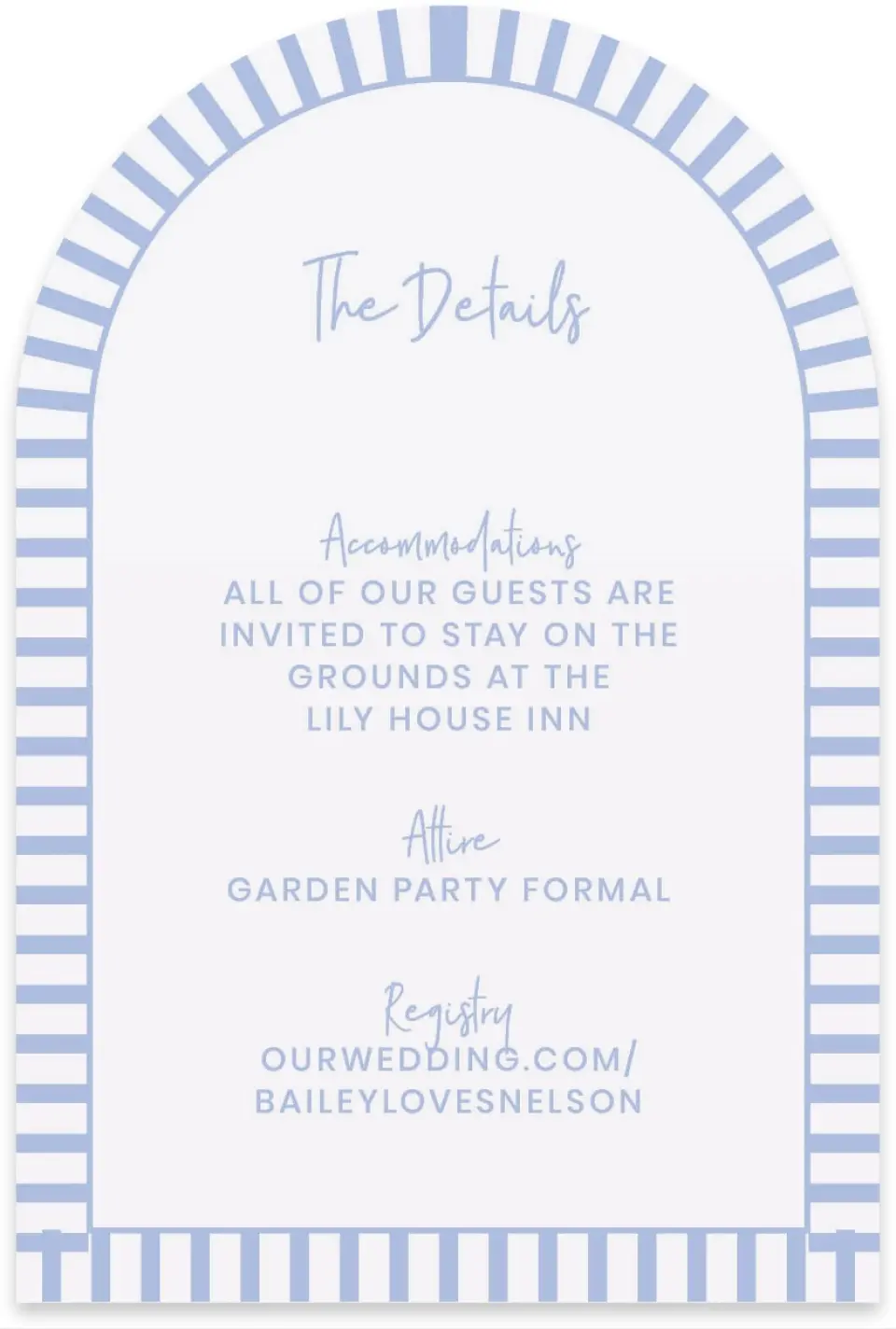 This is a 4" x 6" Wedding Invitation Enclosure Card called Framed in Flowers printed in full color with Gold foil on Luxe Satin paper