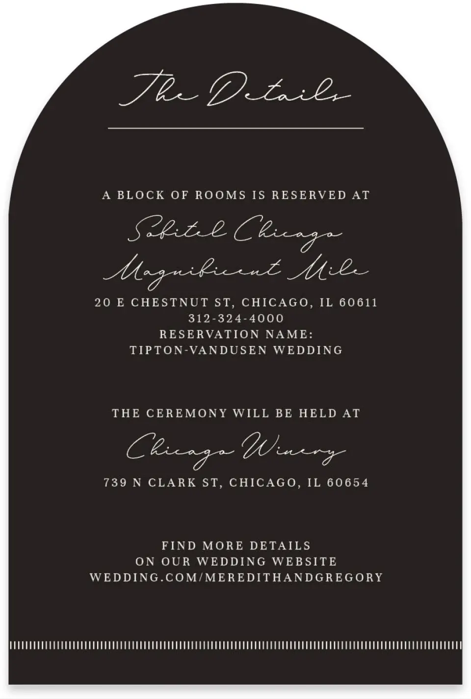 This is a 4" x 6" Wedding Invitation Enclosure Card called Opulent Endearment printed in full color with Gold foil on Luxe Satin paper
