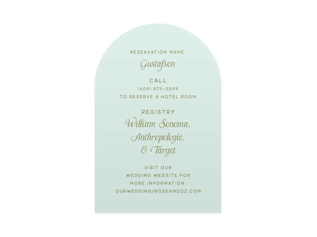 Wedding Invitation Shapes