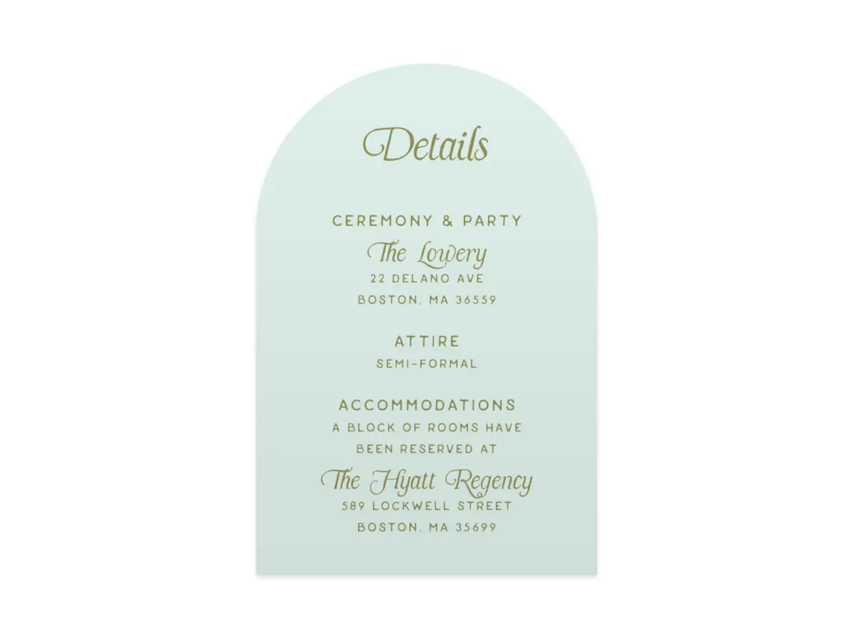 Wedding Invitation Shapes