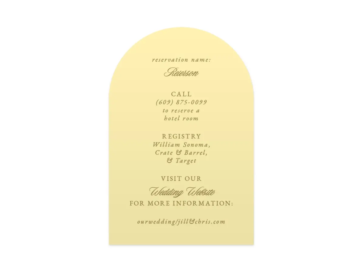 Wedding Invitation Shapes