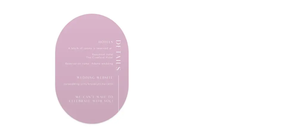 Wedding Invitation Shapes
