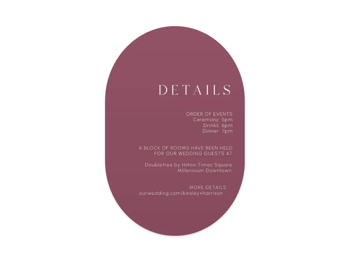 Wedding Invitation Shapes