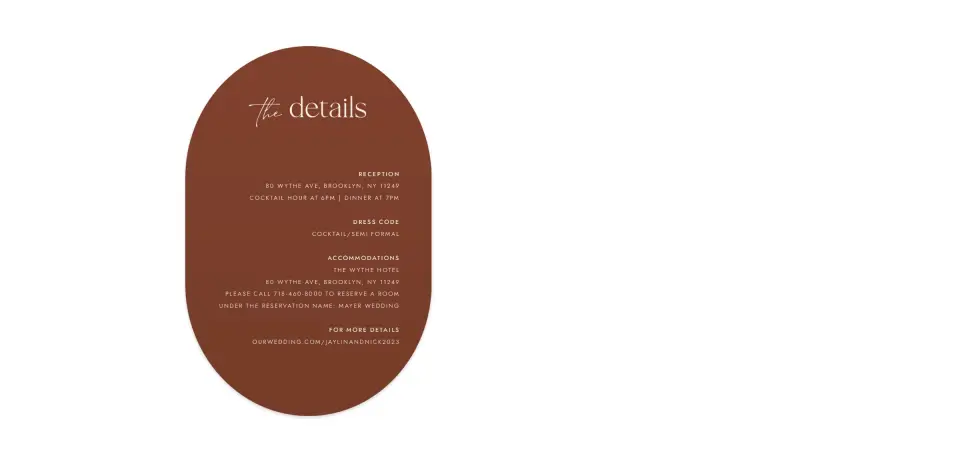 Wedding Invitation Shapes