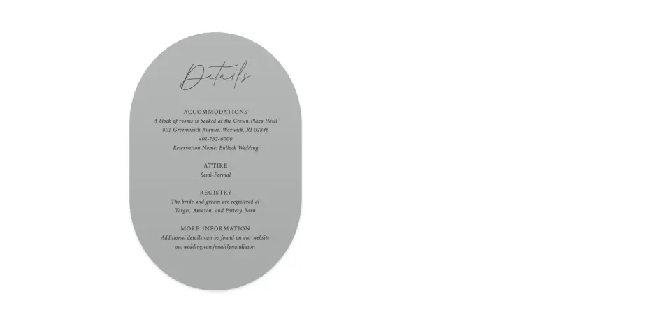 Wedding Invitation Shapes
