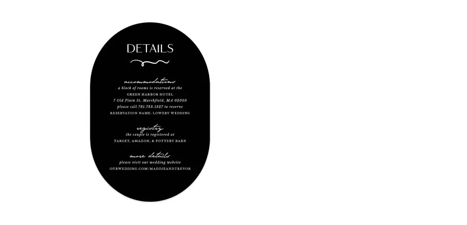 Wedding Invitation Shapes