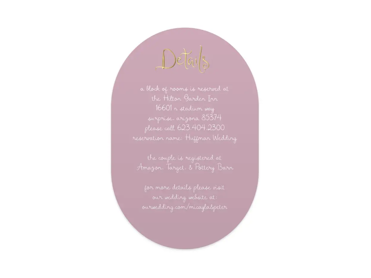 Wedding Invitation Shapes