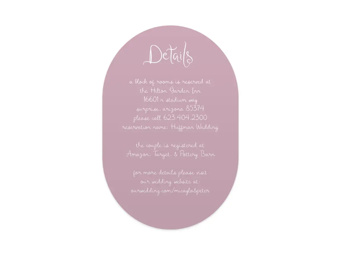 Wedding Invitation Shapes