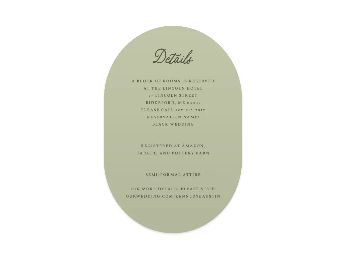 Wedding Invitation Shapes