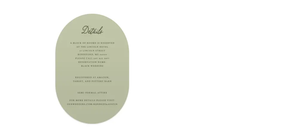 Wedding Invitation Shapes