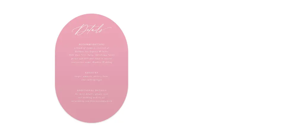 Wedding Invitation Shapes