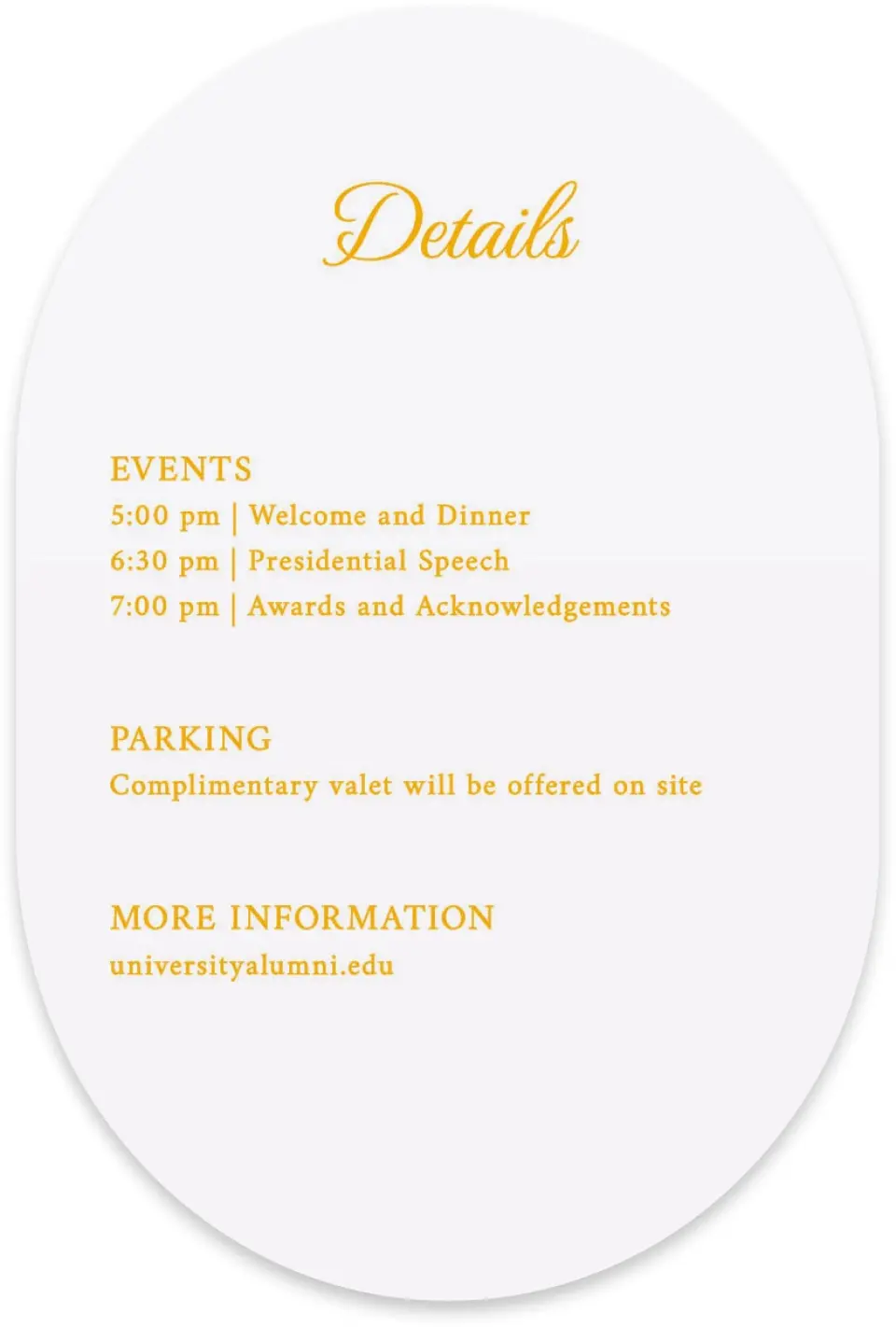 This is a 4" x 6" Wedding Invitation Enclosure Card called Lasting Legacy printed in full color on Luxe Satin paper