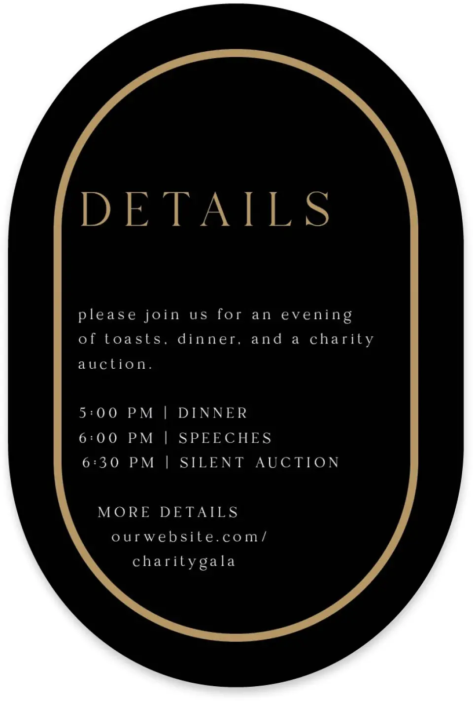 This is a 4" x 6" Wedding Invitation Enclosure Card called Make an Impact printed in full color on Luxe Satin paper