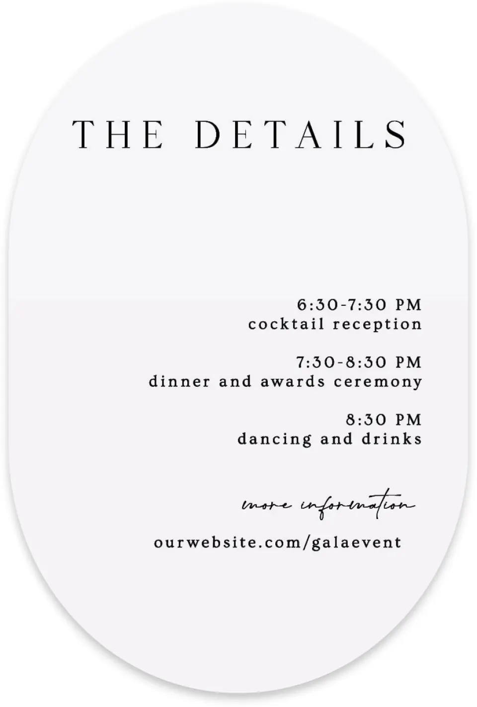 This is a 4" x 6" Wedding Invitation Enclosure Card called Starlight Gala printed in full color on Luxe Satin paper
