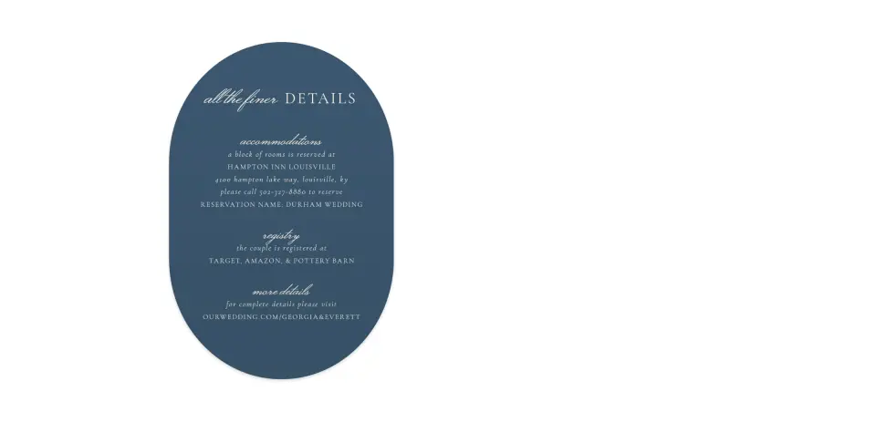 Wedding Invitation Shapes