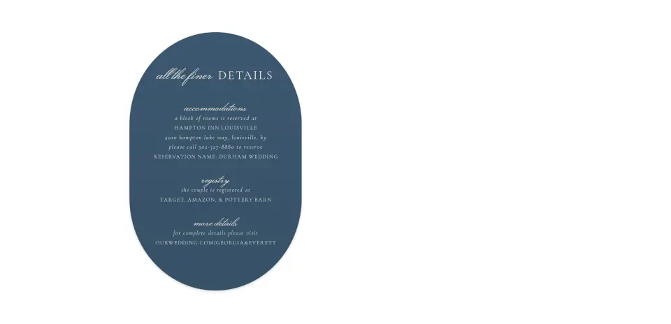 Wedding Invitation Shapes