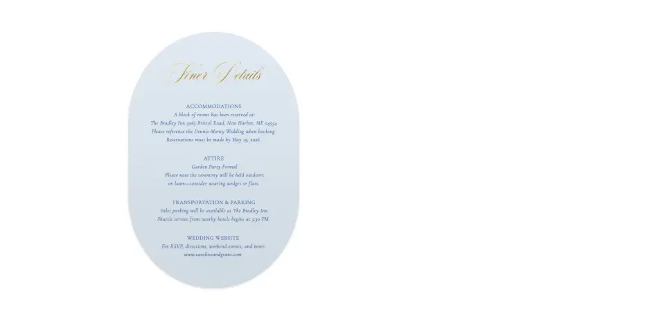 Wedding Invitation Shapes