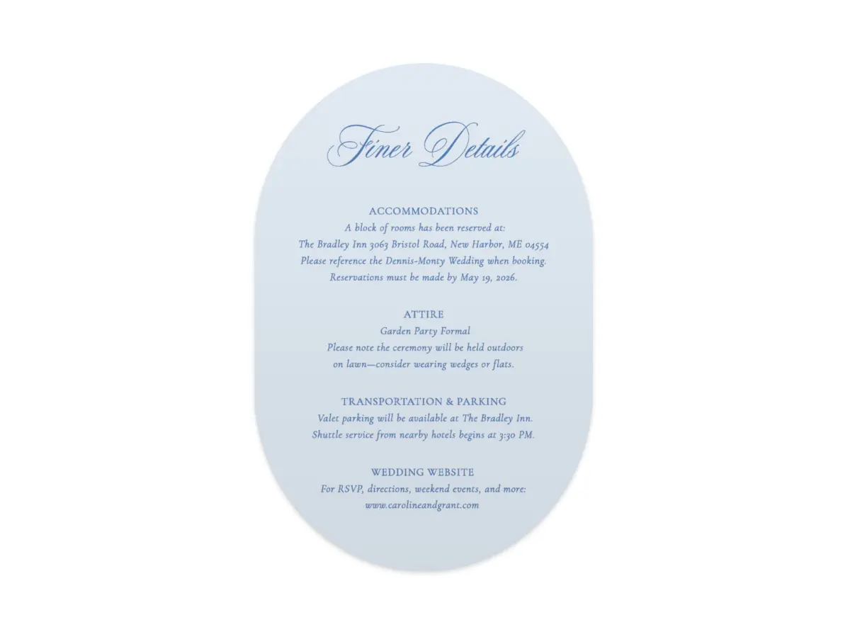 Wedding Invitation Shapes