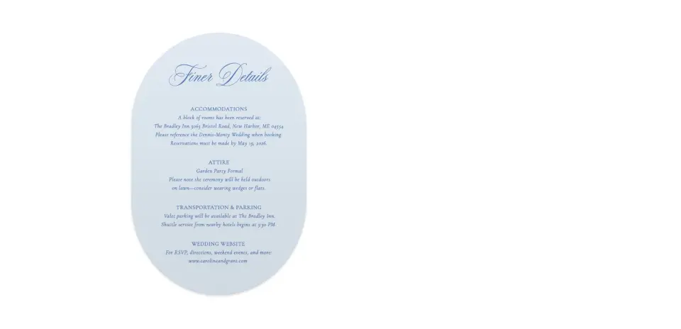 Wedding Invitation Shapes