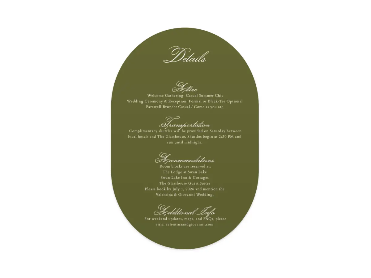 Wedding Invitation Shapes