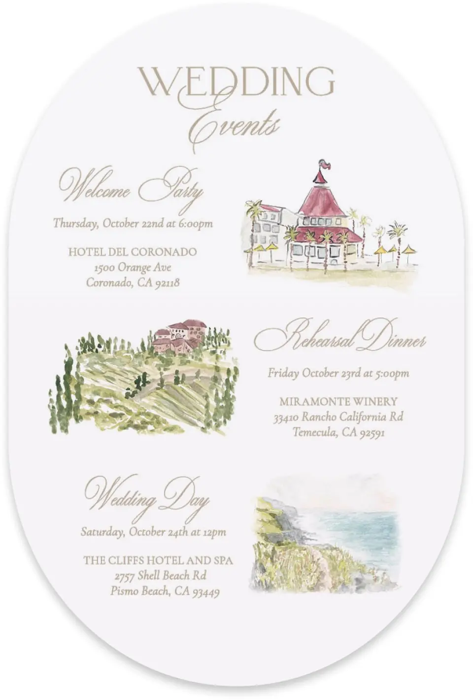 This is a 4" x 6" Wedding Invitation Enclosure Card called Kensington printed in full color with Silver foil on Luxe Satin paper