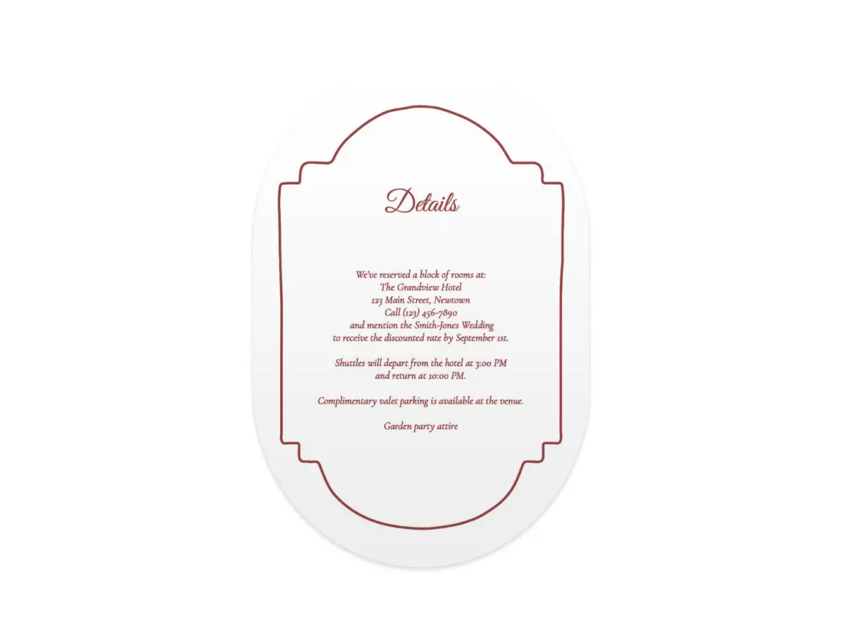 Wedding Invitation Shapes