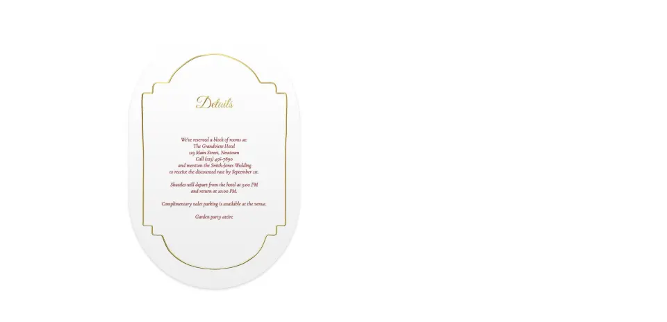 Wedding Invitation Shapes