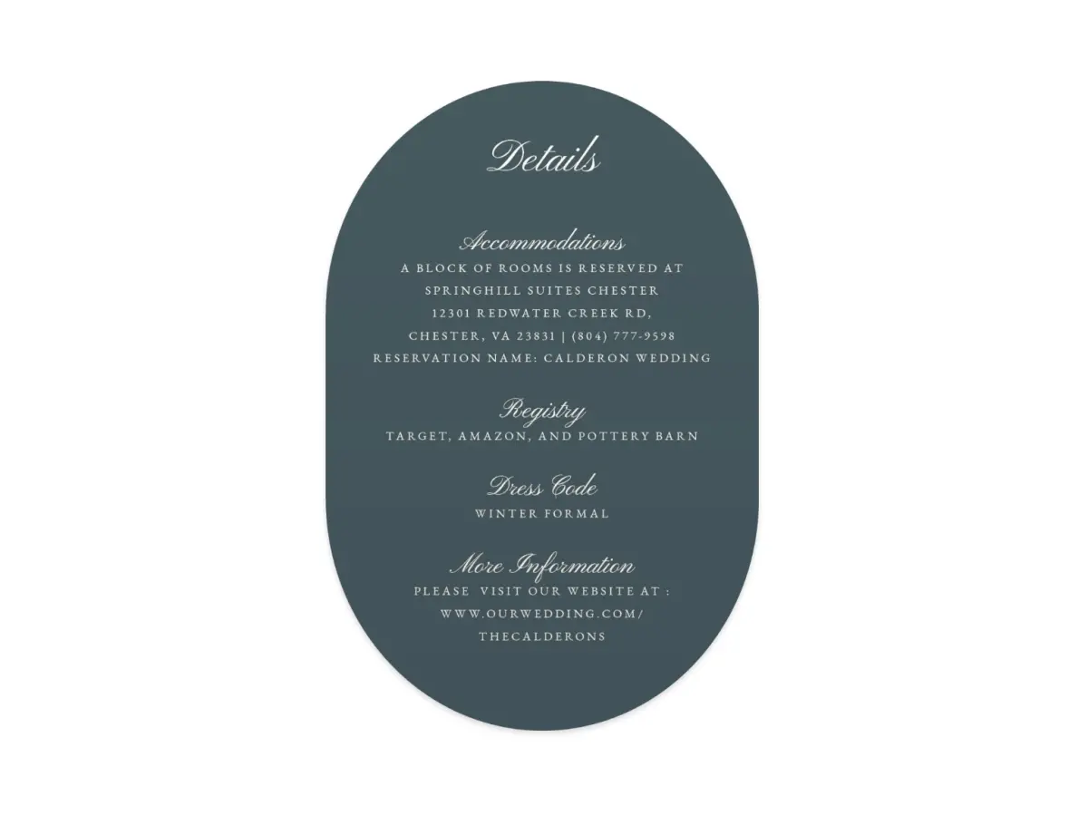 Wedding Invitation Shapes