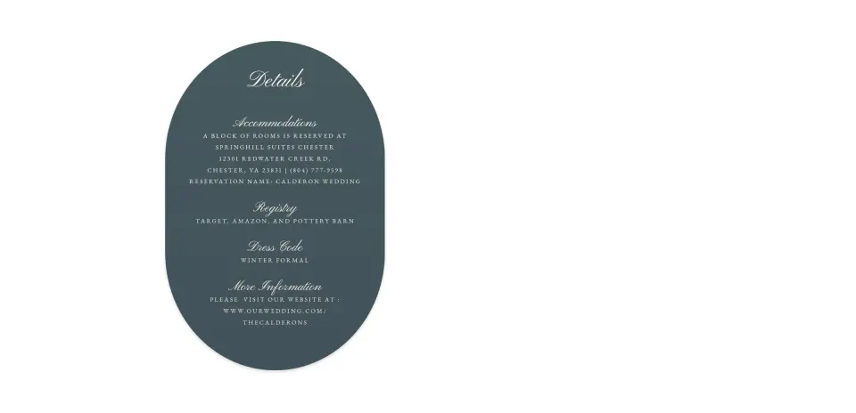Wedding Invitation Shapes