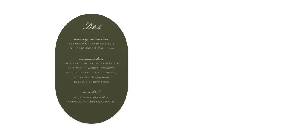 Wedding Invitation Shapes